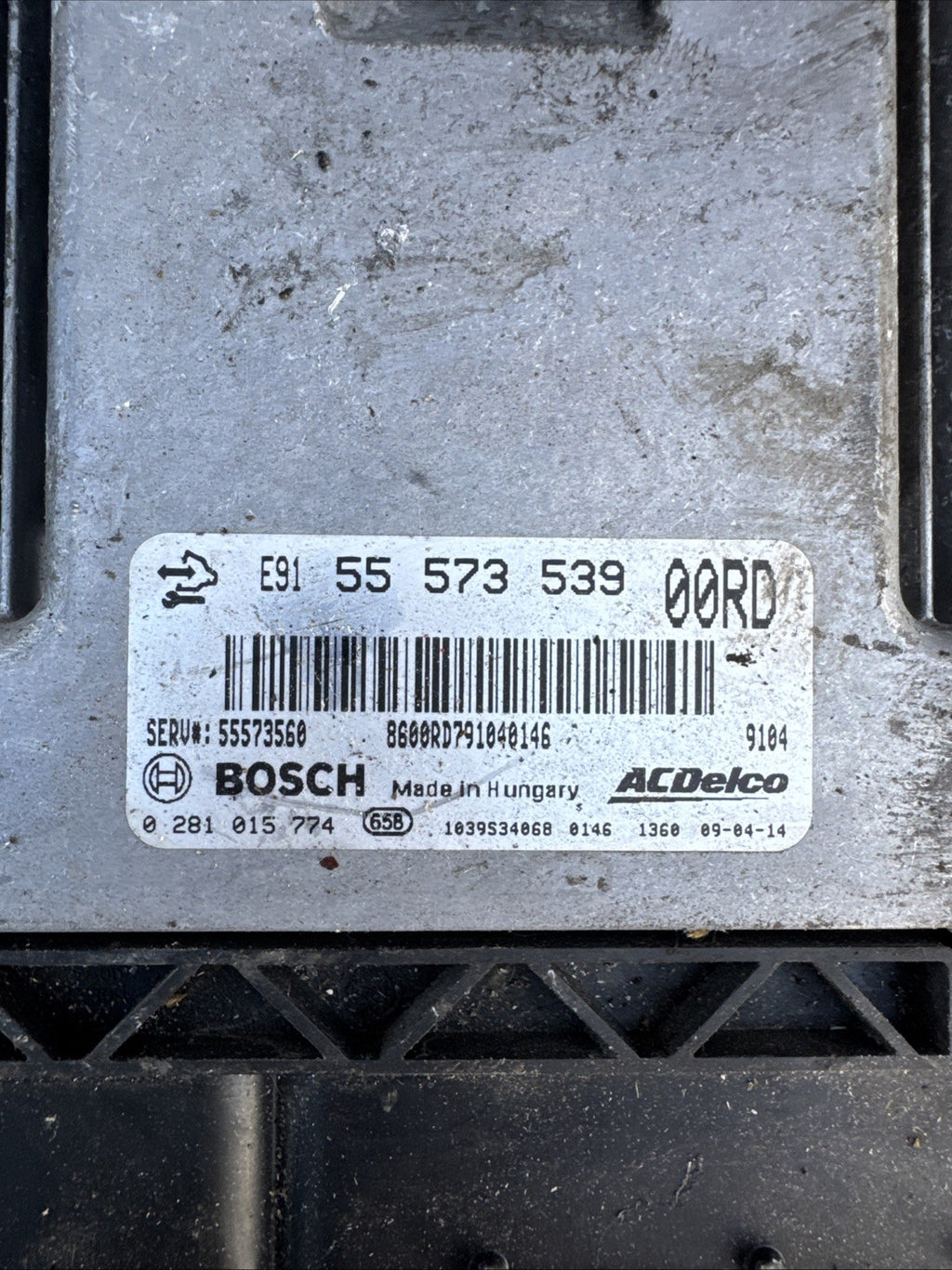 2009 VAUXHALL INSIGNIA 2.0 CDTI ENGINE CONTROL UNIT ECU 55573539