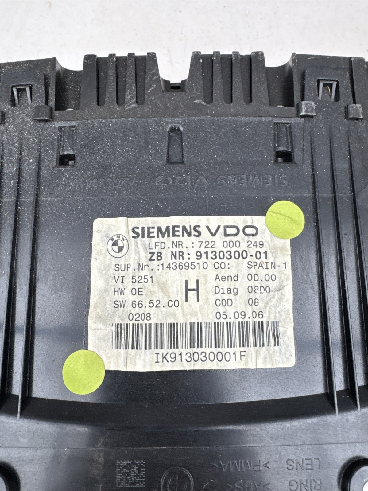 BMW 3 Series E90 E91 E92 Diesel Automatic Instrument Speedometer Clocks 9187087