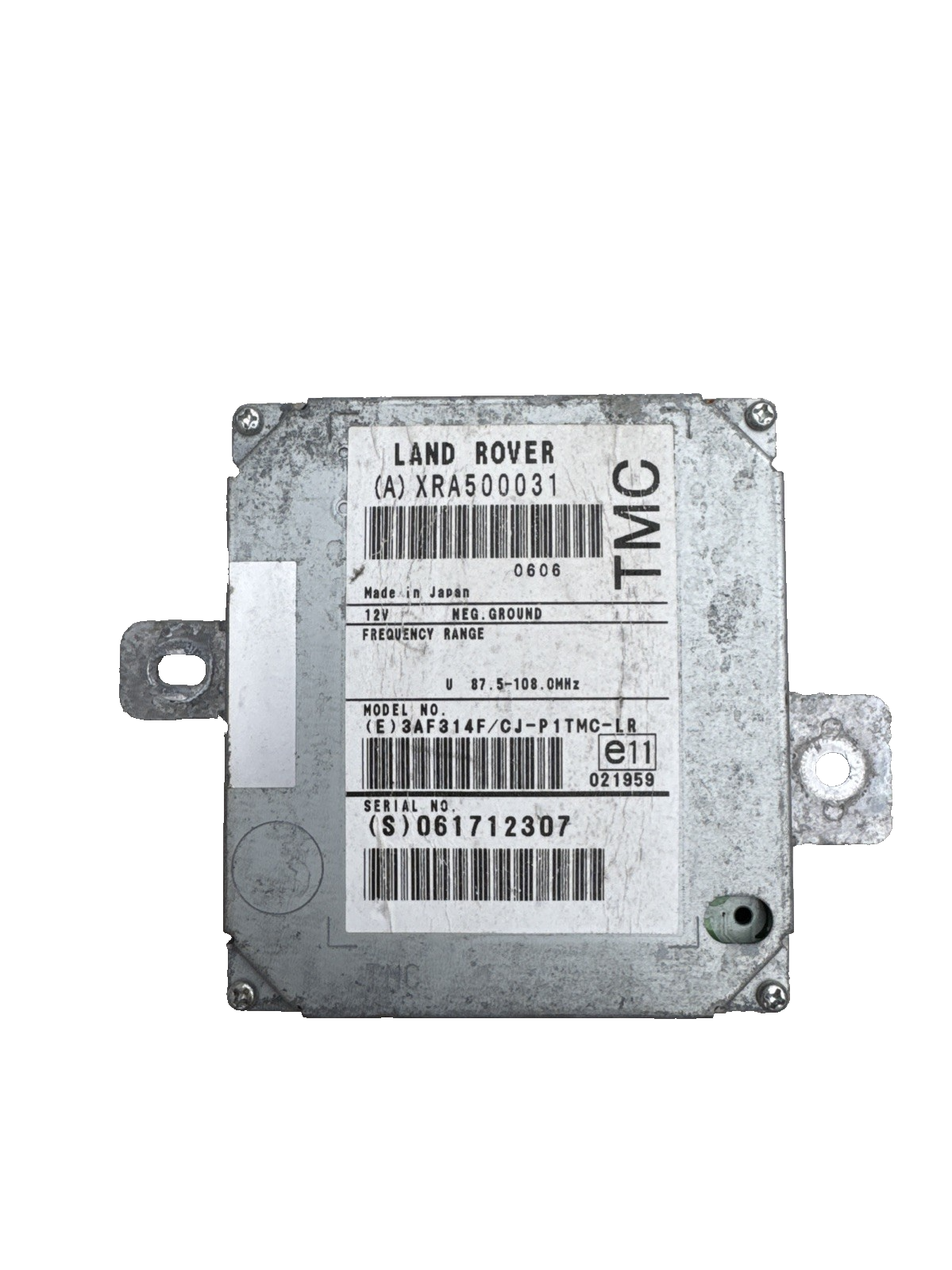 2008 LAND ROVER RANGE ROVER DIESEL TRAFFIC MASTER CONTROL MODULE XRA500031
