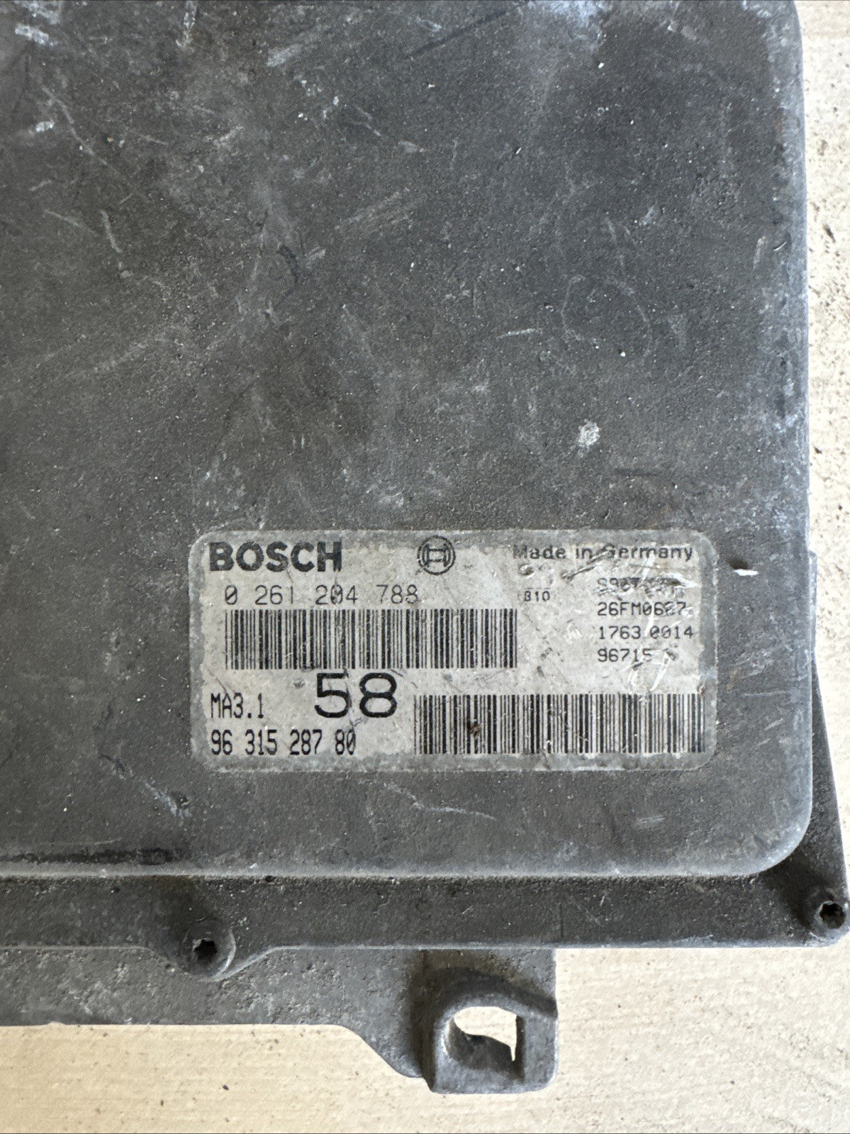 Citroen Saxo Engine Control Unit Ecu Module 0261204788 Mk1 1.1 Petrol 1996-2000B