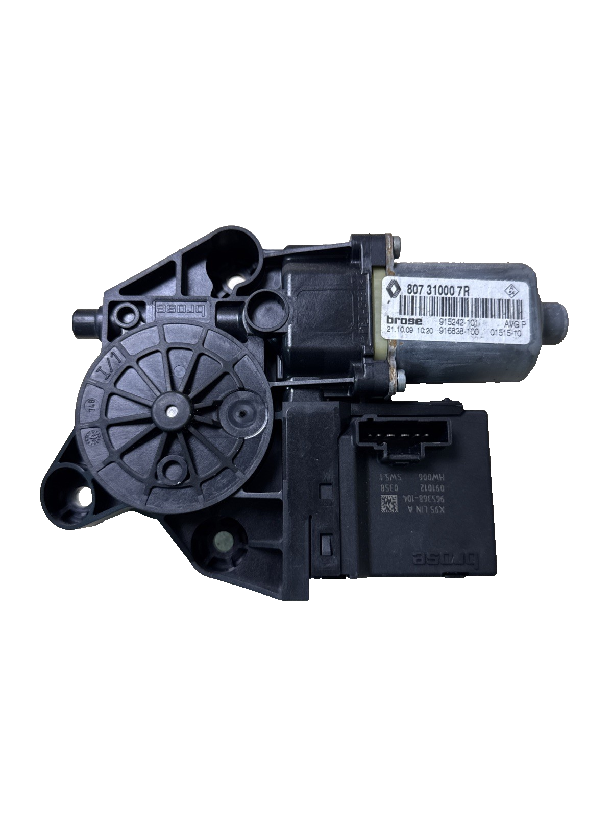 RENAULT MEGANE MK3 1.6 PETROL 2010 PASSENGER SIDE FRONT WINDOW MOTOR 807310007R
