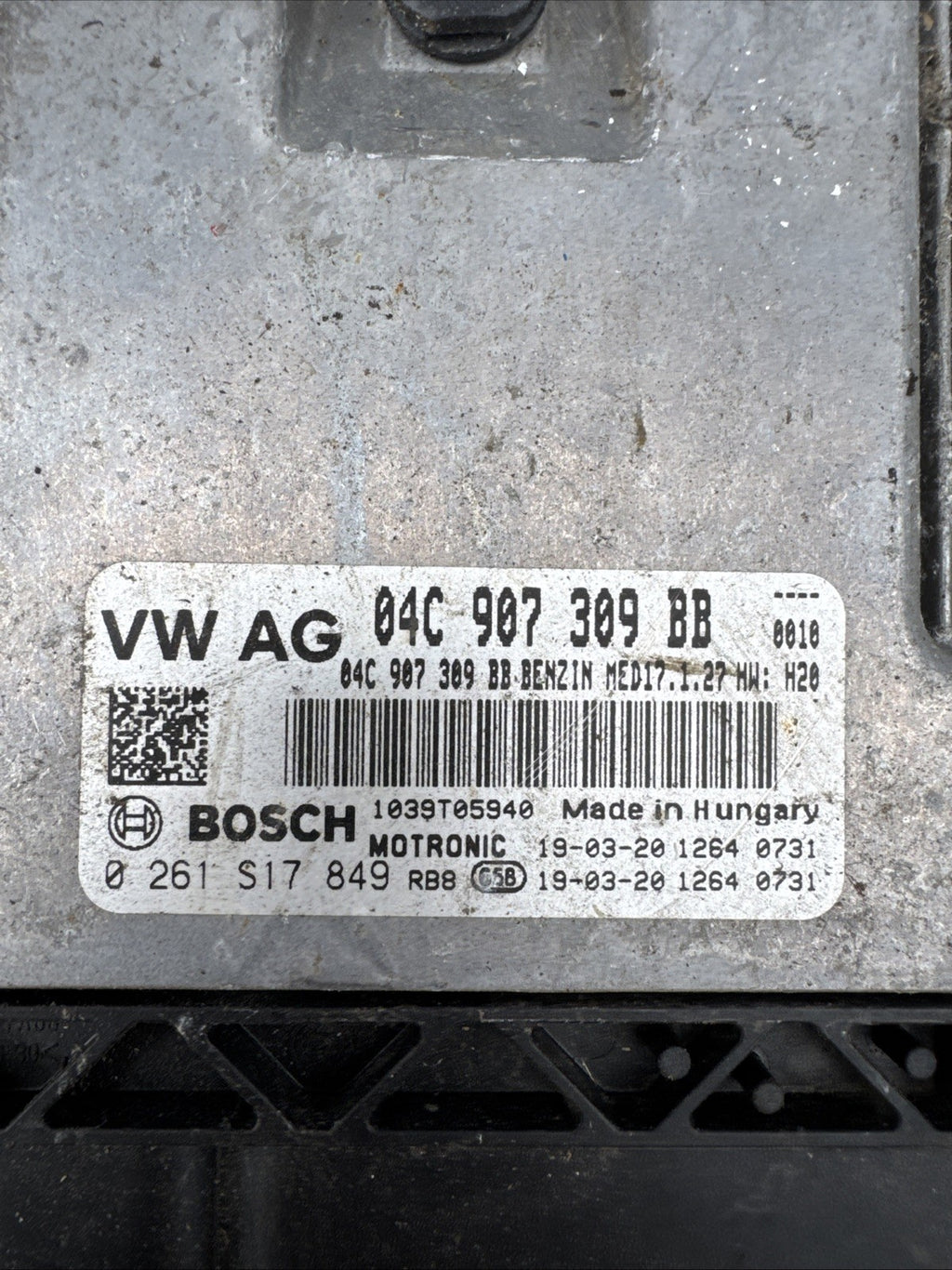 VOLKSWAGEN POLO ENGINE DKLA CONTROL MODULE ECU 1.0P 04C907309BB MK6 AW 2017-2025