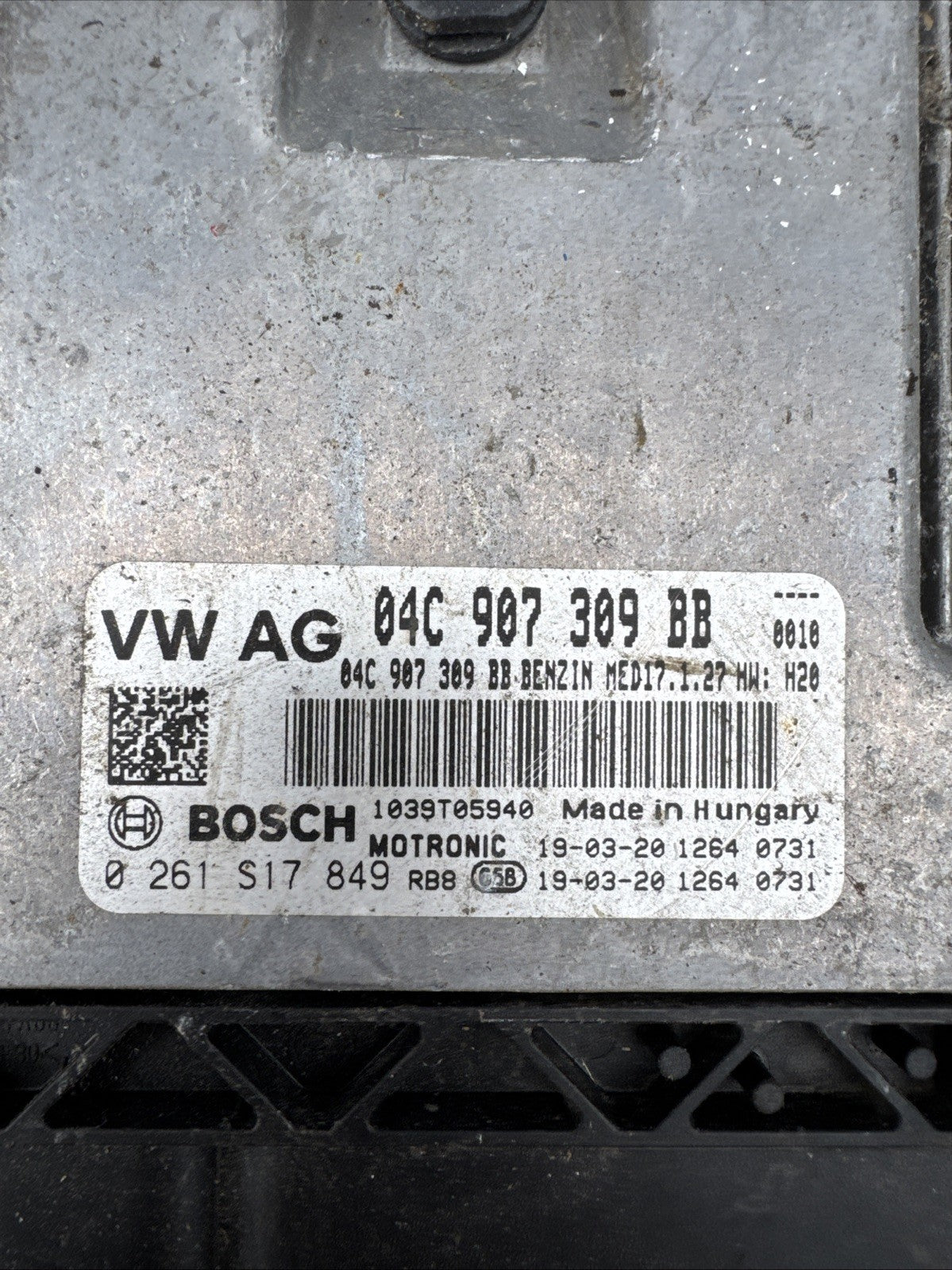 VOLKSWAGEN POLO ENGINE DKLA CONTROL MODULE ECU 1.0P 04C907309BB MK6 AW 2017-2025