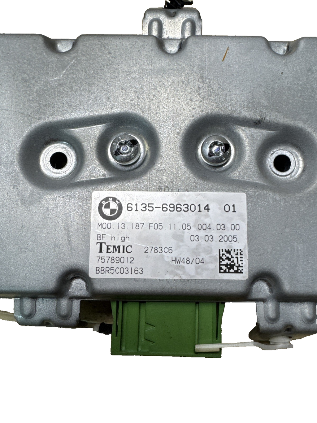 BMW 6 SERIES E63 E64 FRONT PASSENGER SIDE AIRBAG CONTROL MODULE 6963014 2005