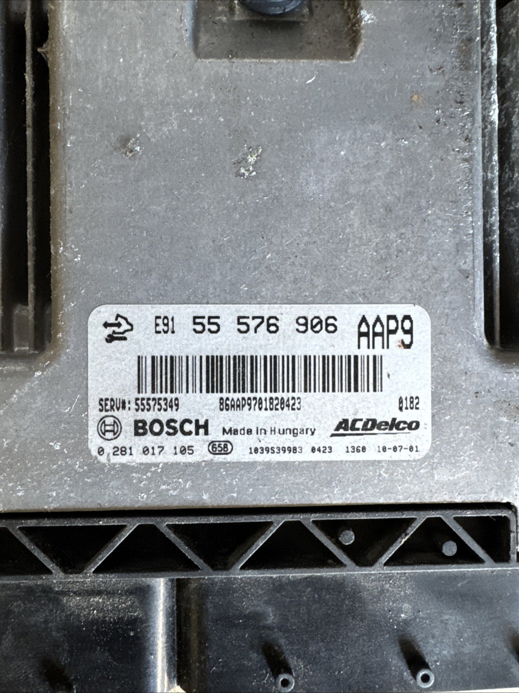 2010 VAUXHALL INSIGNIA 2.0 CDTi ENGINE CONTROL ECU 55576906 AAP9