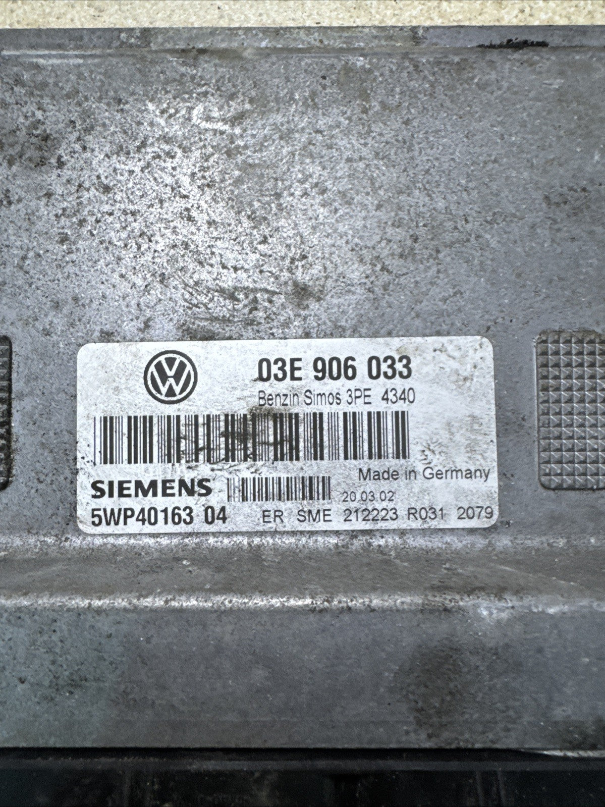 SEAT IBIZA 1.2 ENGINE CONTROL ECU 03E906033