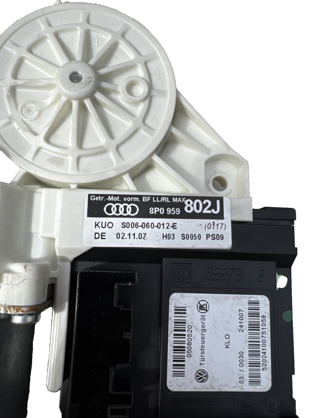 2008 AUDI A3 1.9 TDI 8P BXE 5DR PASSENGER FRONT WINDOW MOTOR 8P0959802J BOSCH