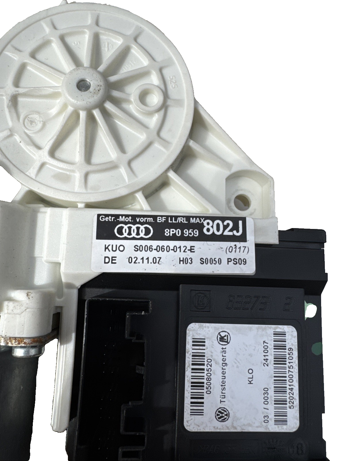 2008 AUDI A3 1.9 TDI 8P BXE 5DR PASSENGER FRONT WINDOW MOTOR 8P0959802J BOSCH