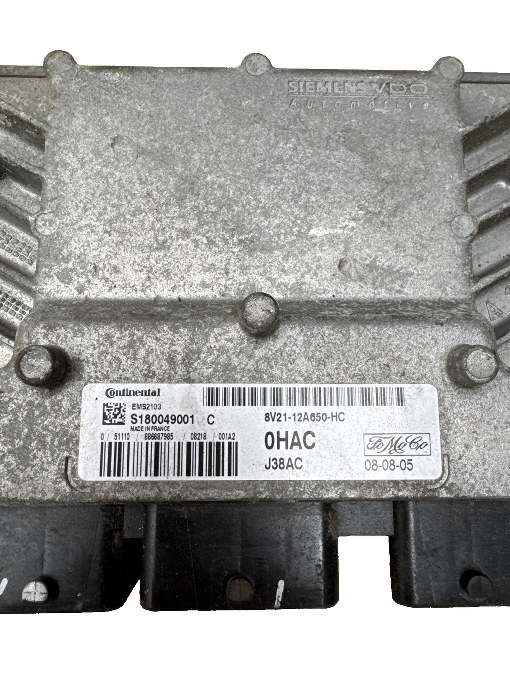Ford Fiesta 2008-2012 - Zetec S - 1.6 petrol - ECU E.C.U 8V21-12A650-HC 406
