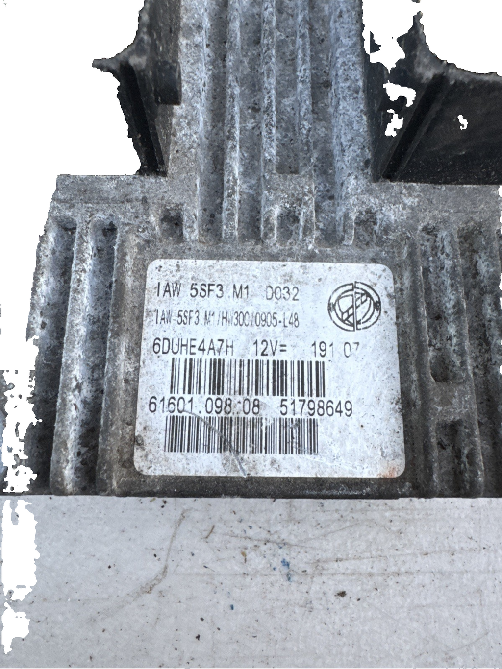 2006 - 2010 FIAT GRANDE PUNTO 1.2 PETROL ENGINE ECU CONTROL MODULE 51798649