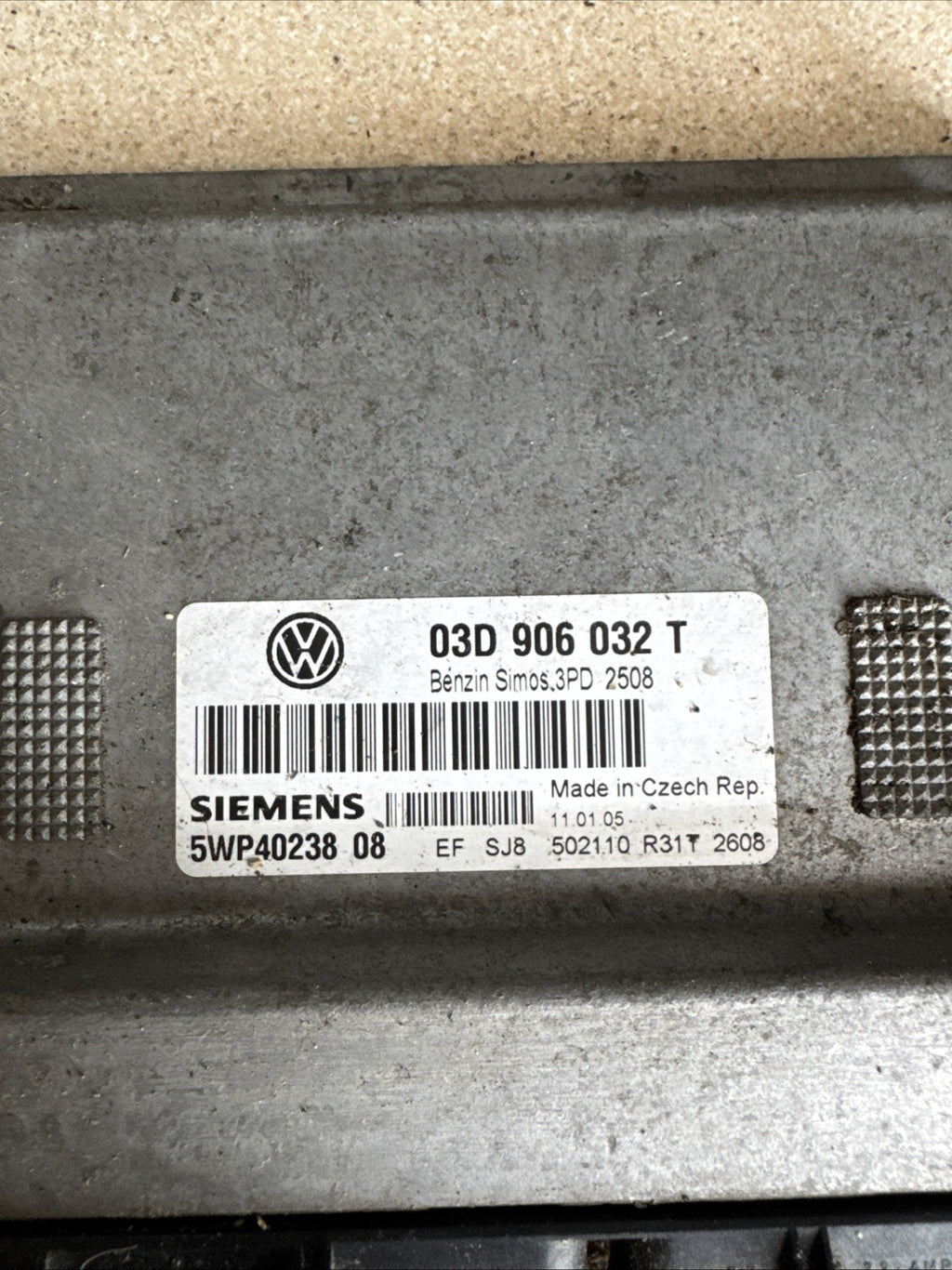 2006 VW POLO 1.2 PETROL ENGINE CONTROL UNIT ECU 03D906032T