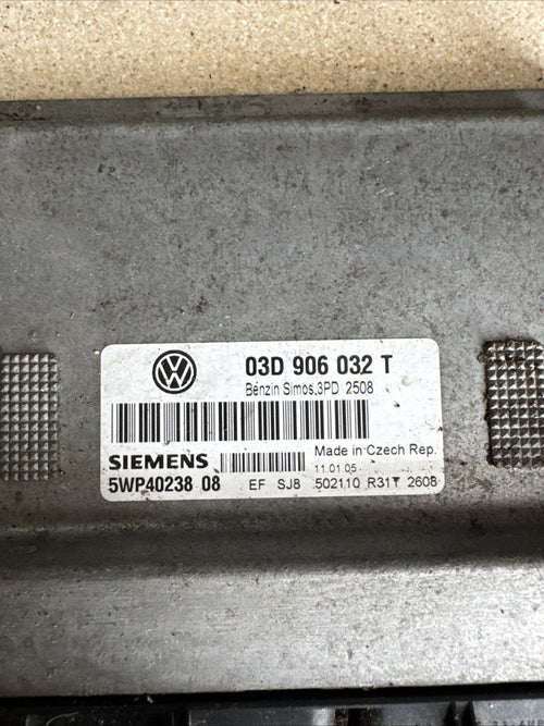 2006 VW POLO 1.2 PETROL ENGINE CONTROL UNIT ECU 03D906032T