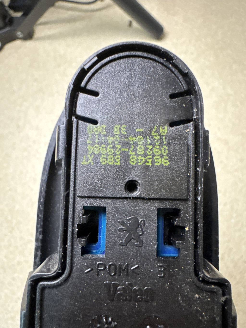 PEUGEOT 207 WINDOW SWITCH 96548589XT 3DR OSF RH DRIVER FRONT RIGHT SIDE 09-14