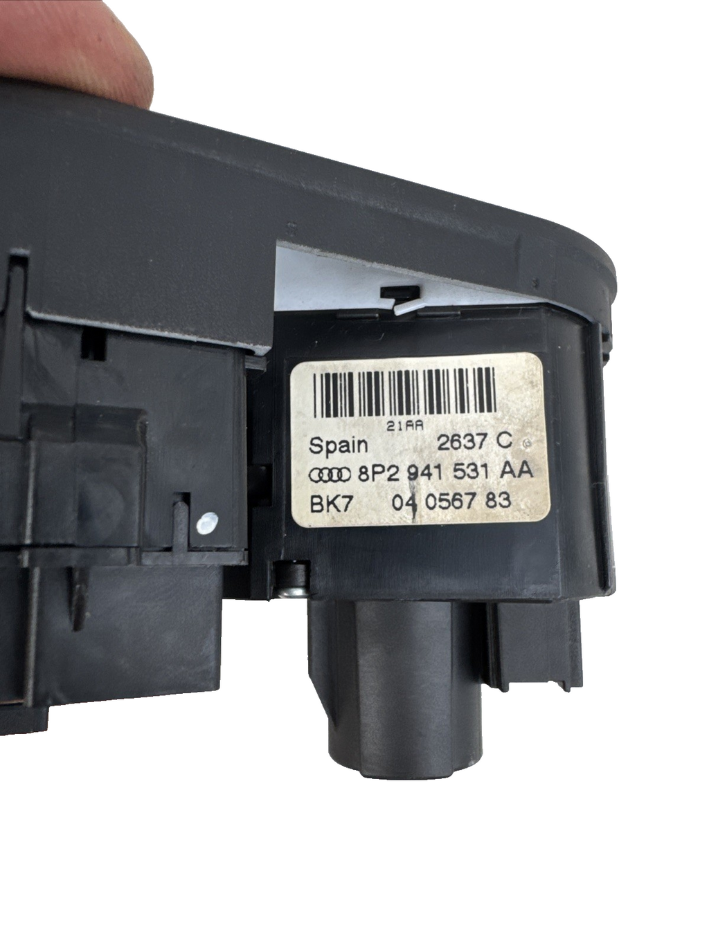 2009 AUDI A3 8P HEADLIGHT CONTROL SWITCH 8P2941531AA #2