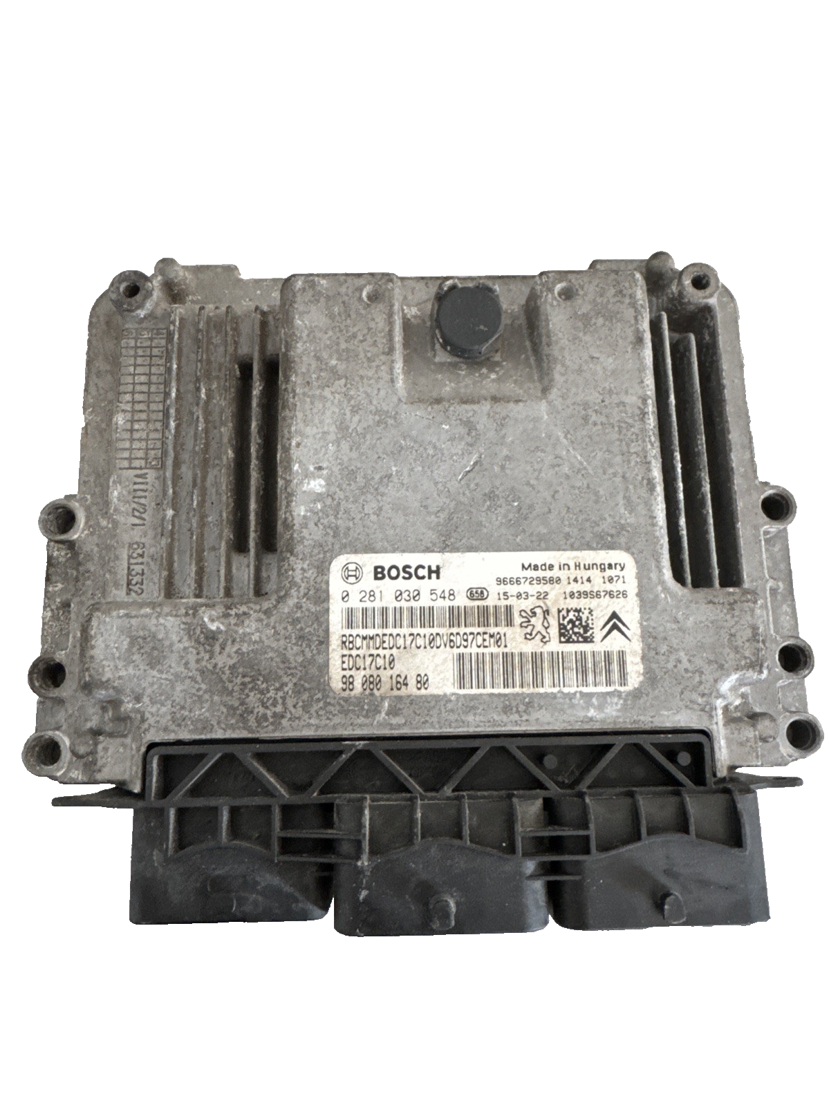 2015 PEUGEOT 308 MK2 1.6 DIESEL ENGINE CONTROL UNIT ECU 9808016480 #1