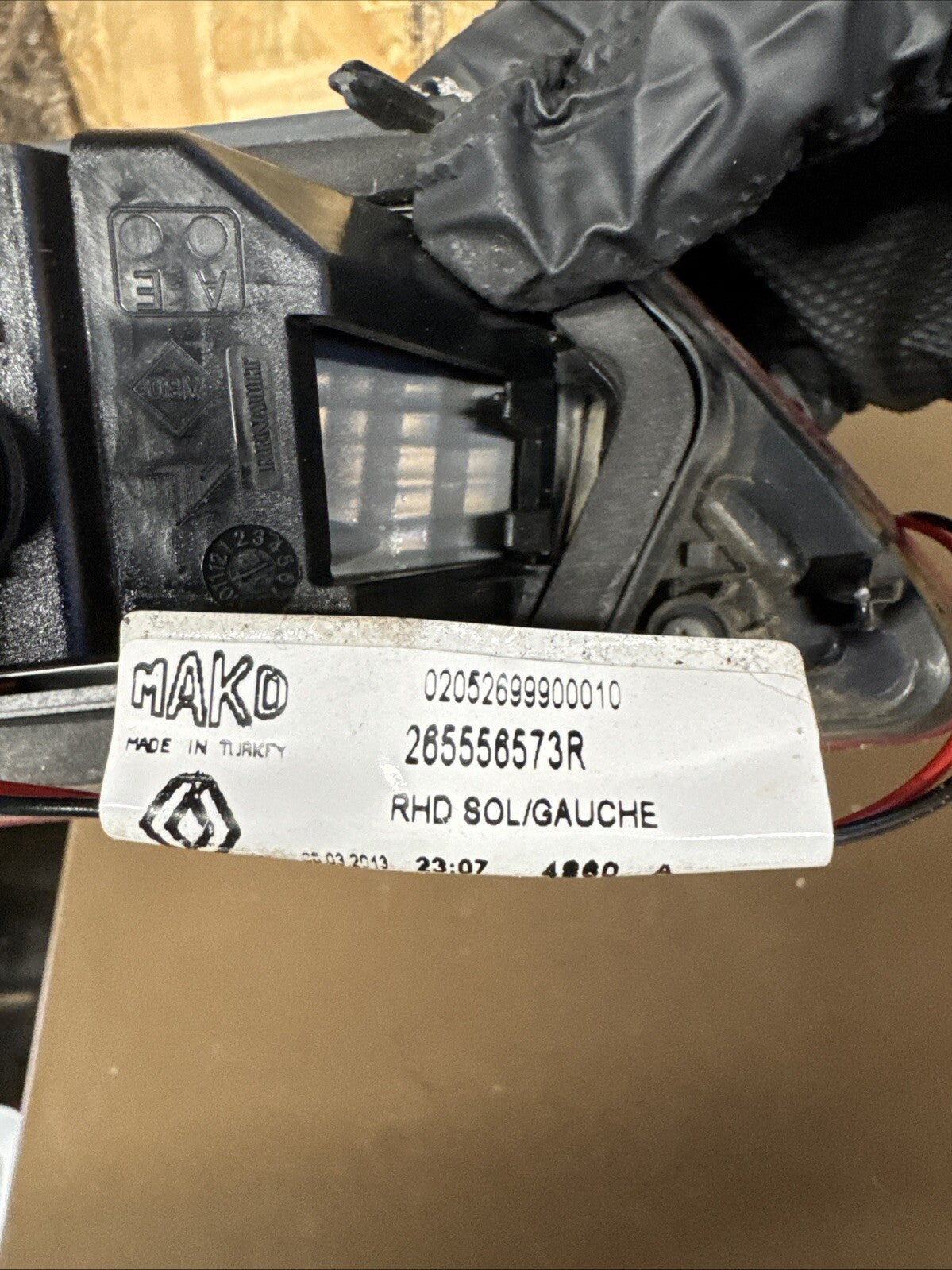 RENAULT CLIO LIGHT REAR LEFT PASSENGER SIDE INNER 265556573R MK4