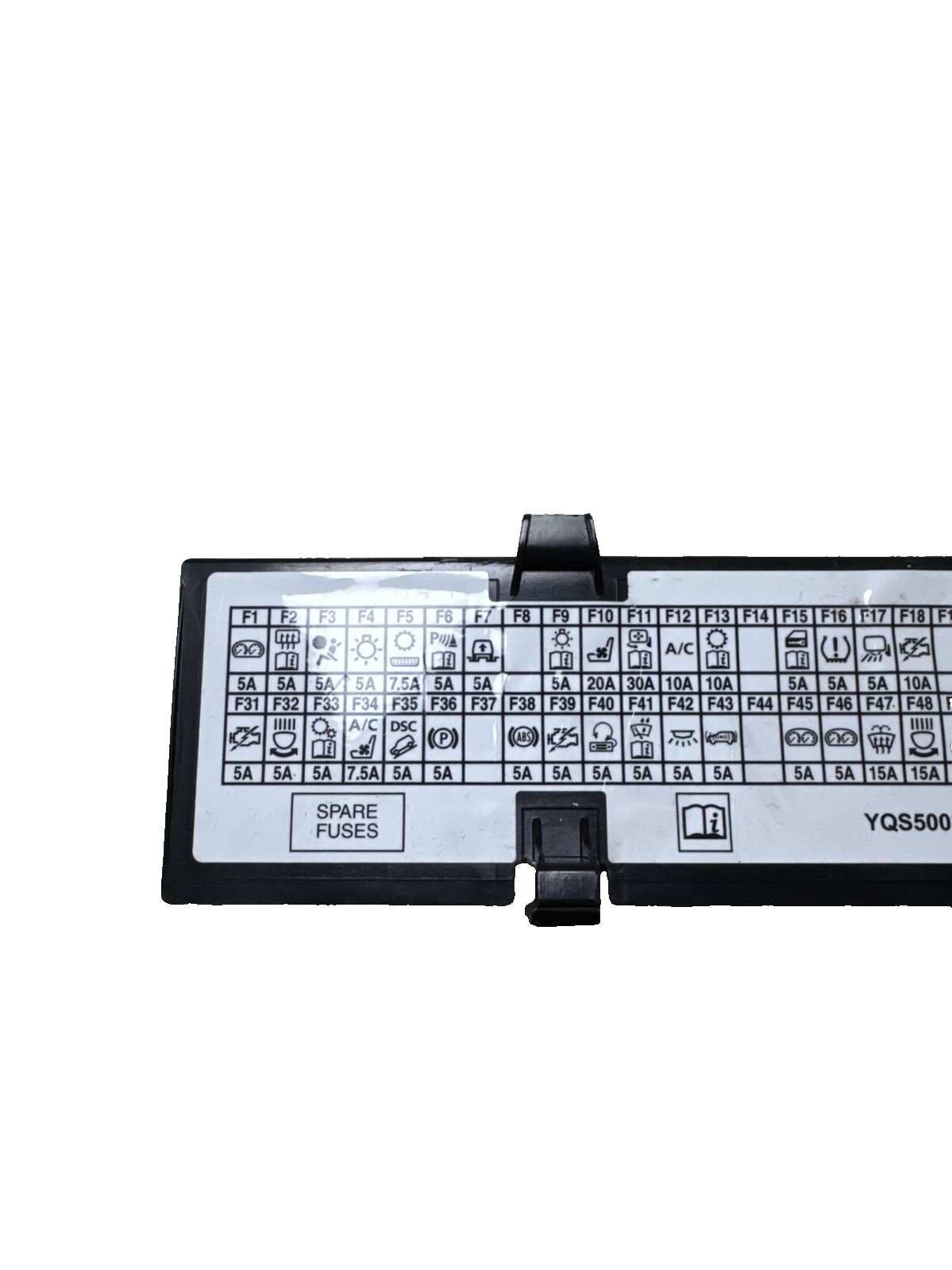 Range Rover L322 3.6 dashboard storage glove box fuse box lid cover YQS500330