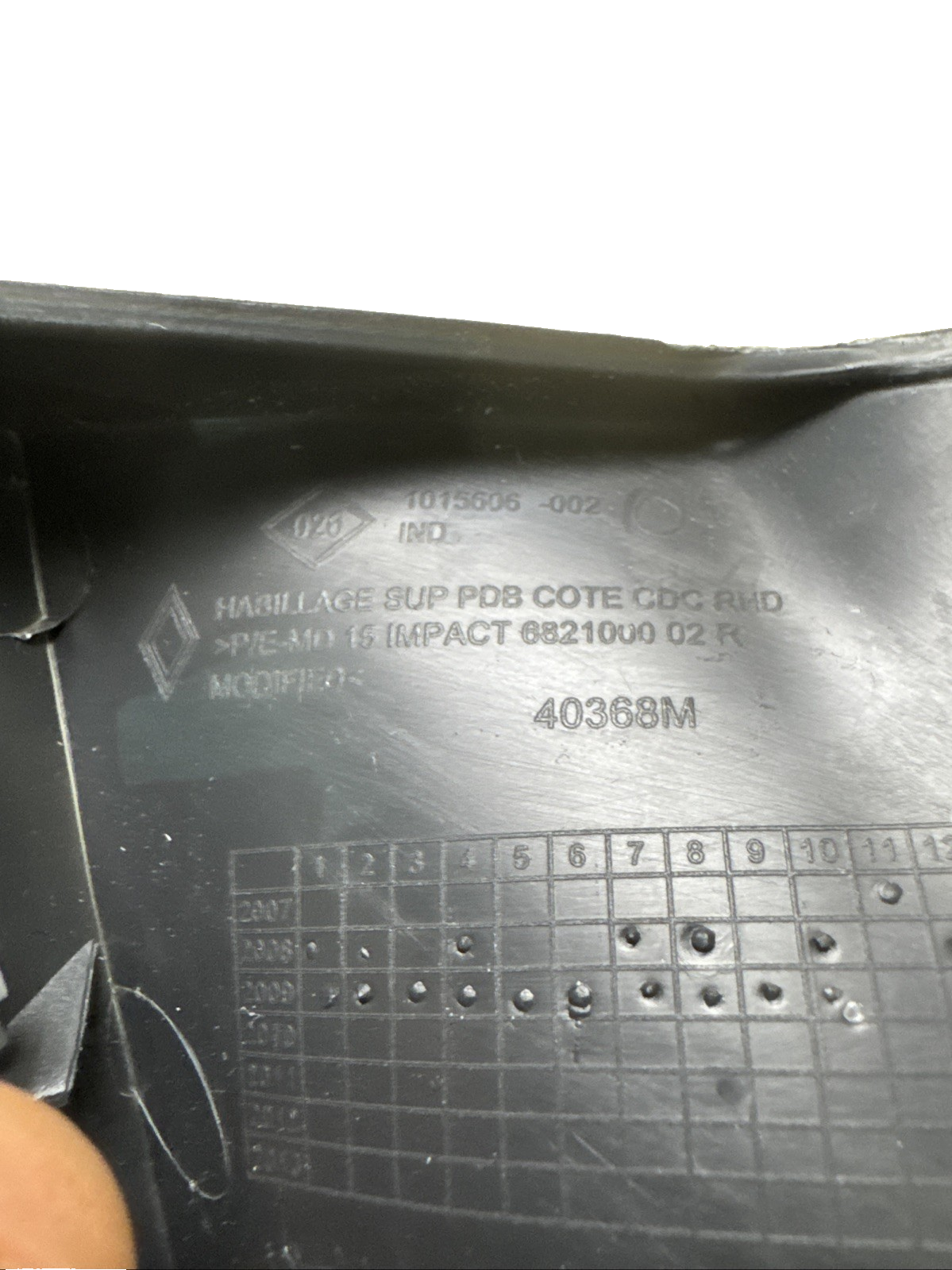 RENAULT MEGANE MK3 CENTRE DASH TRIM 1015606-002 *455
