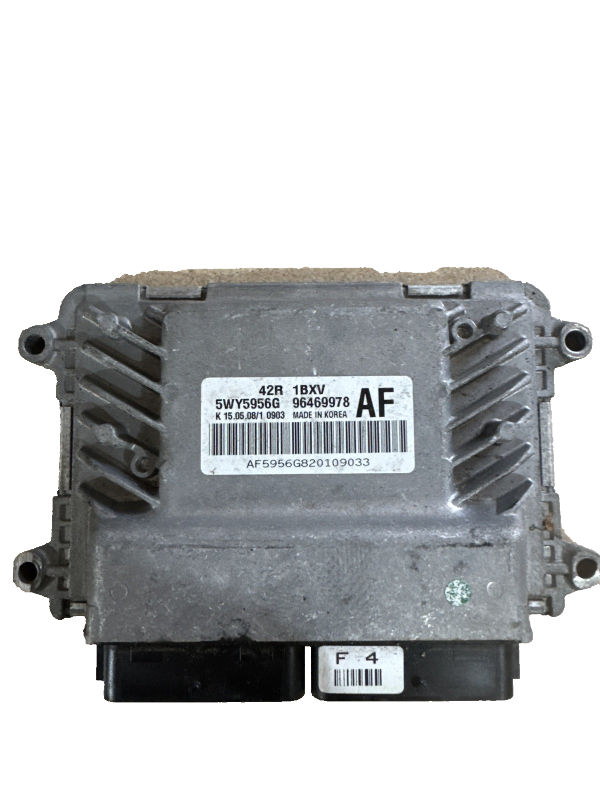 CHEVROLET AVEO 1.2 S 2008 3DR ENGINE CONTROL UNIT ECU 5WY5956G 96469978AF