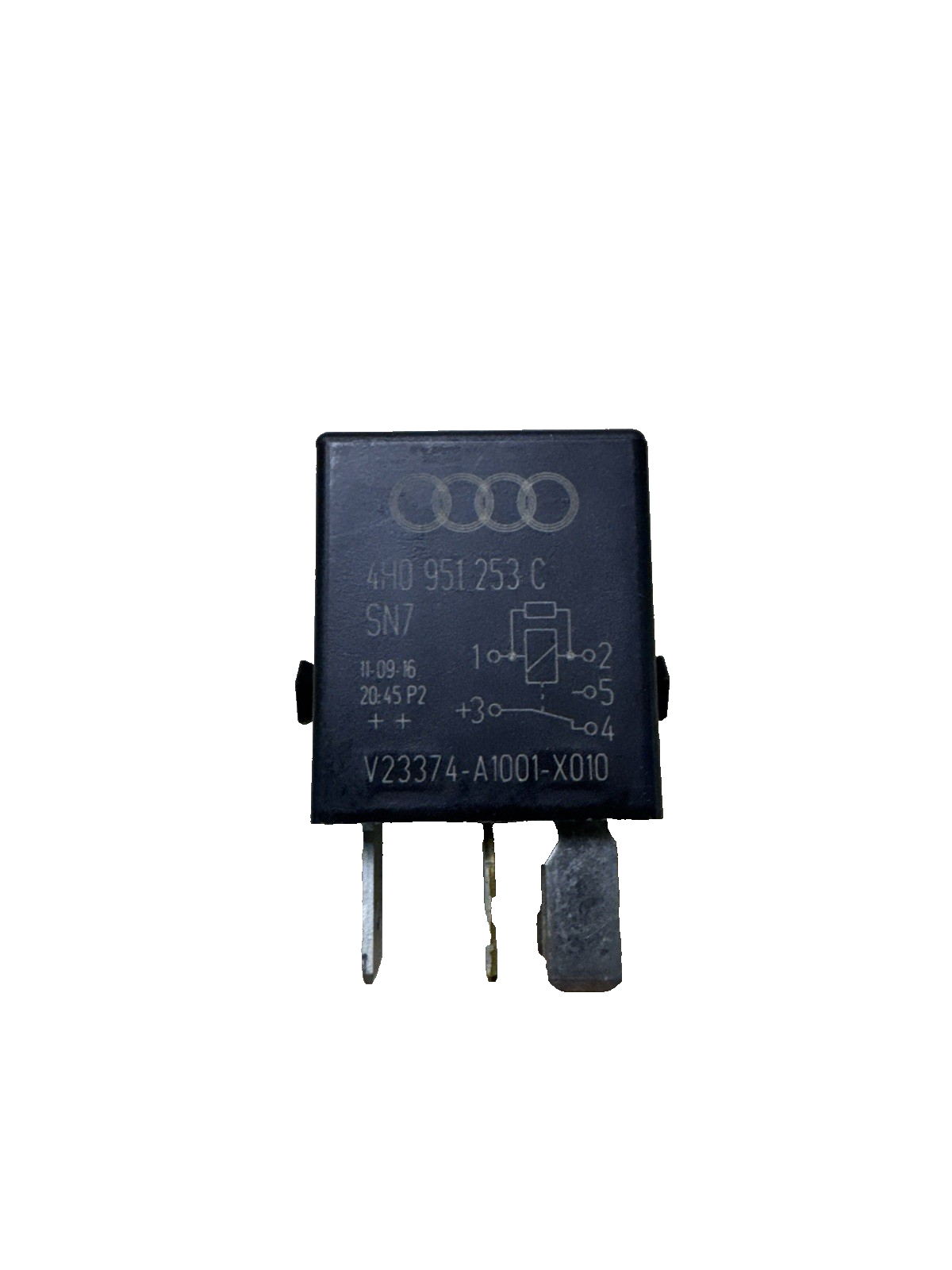 413-VW Seat Black-646 5-Pin Multi-Use Relay 4H0951253C SN7 V23374-A1001-X010