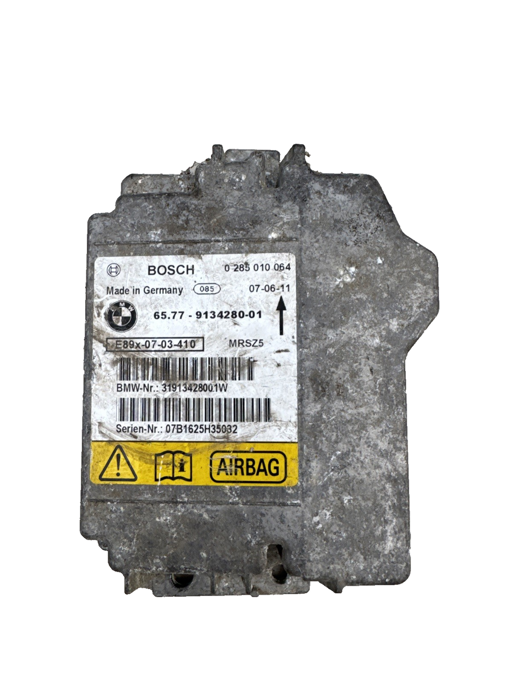 BMW 3 SERIES E90 2007 AIRBAG CONTROL MODULE 9134280   #1A