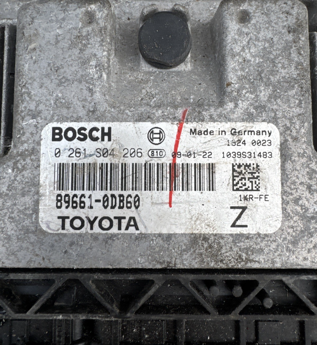 2009 TOYOTA YARIS ENGINE ECU 1.0 PETROL 1KR-FE 896610DB60