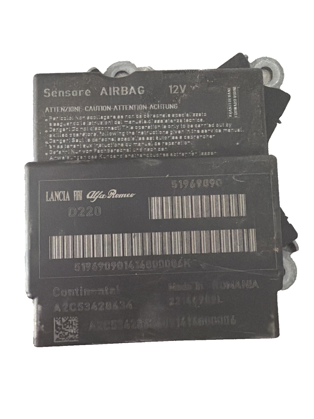 2013 FIAT 500L Airbag CONTROL MODULE A2C53428634 51943893