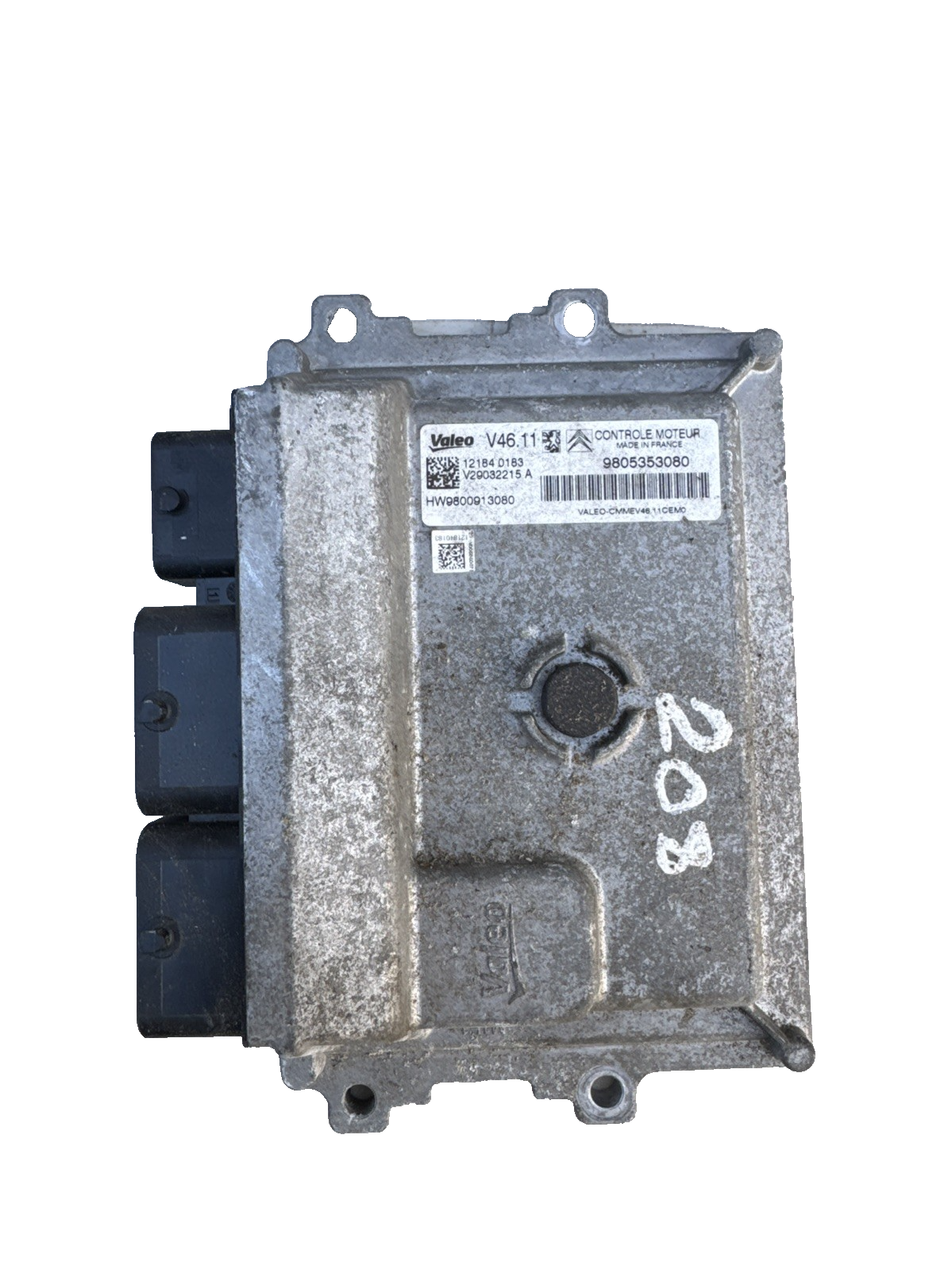 9805353080 Peugeot 208 MK1 1.2 Petrol Engine Control ECU V29032215A HW9800913080