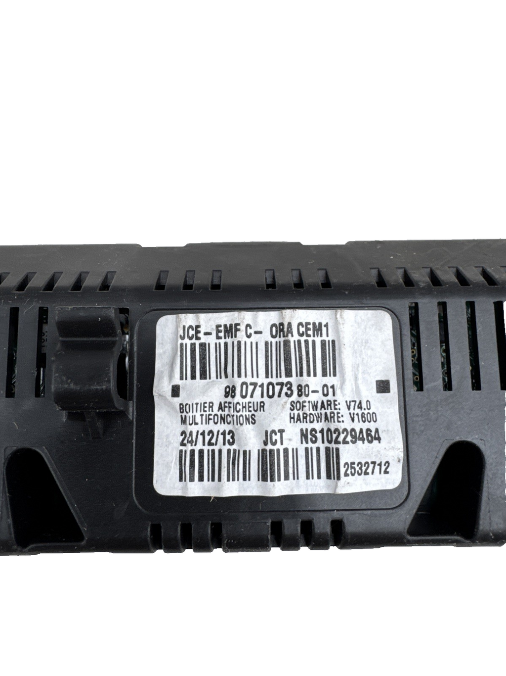 2009-2016 CITROEN DS3 MULTIFUNCTION CLOCK SCREEN DISPLAY 9807107380-01. W151