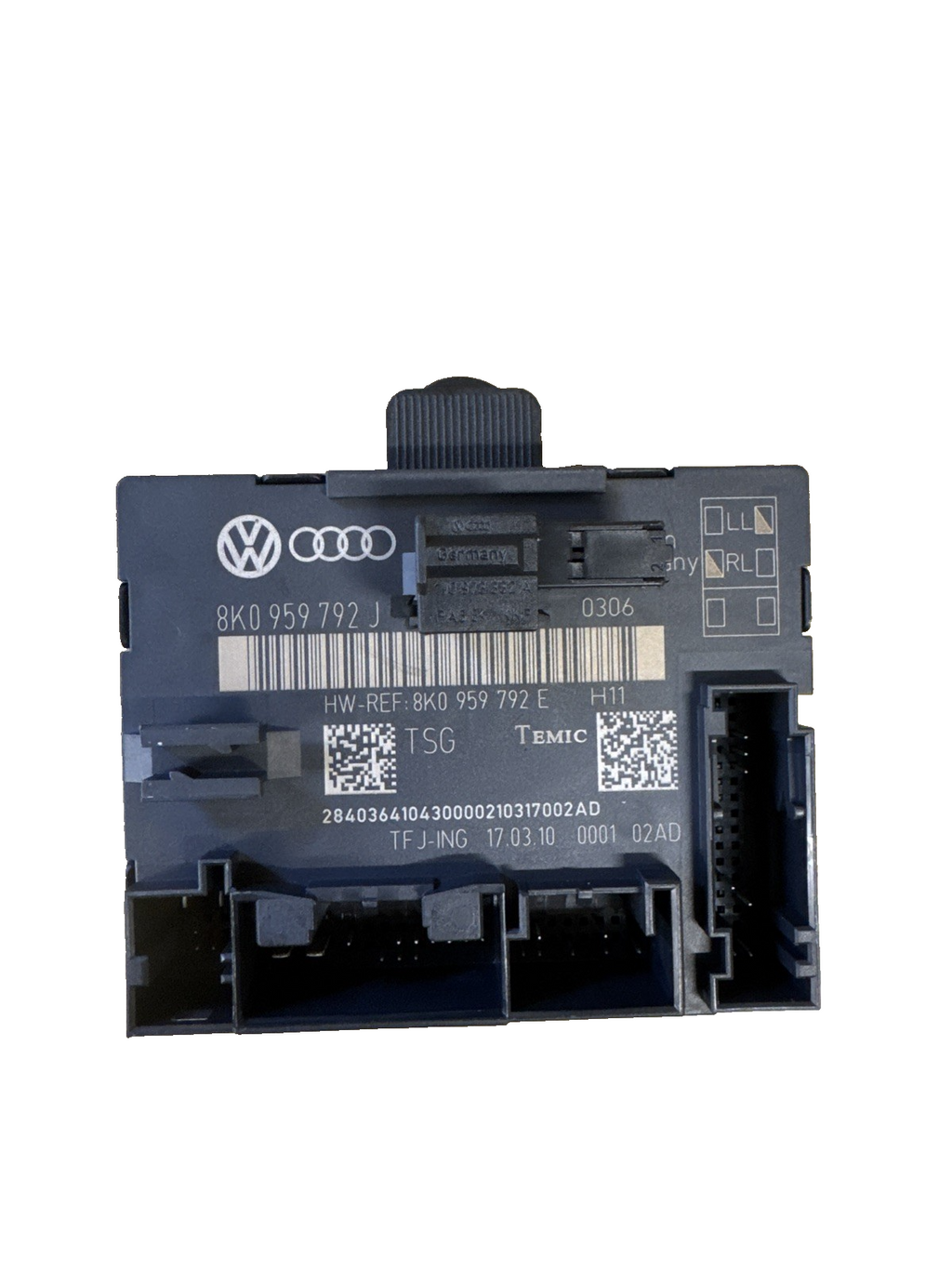 2010 AUDI A4 2.0 S LINE MK4 4DR SALOON PASSENGER SIDE DOOR MODULE 8K0959792J