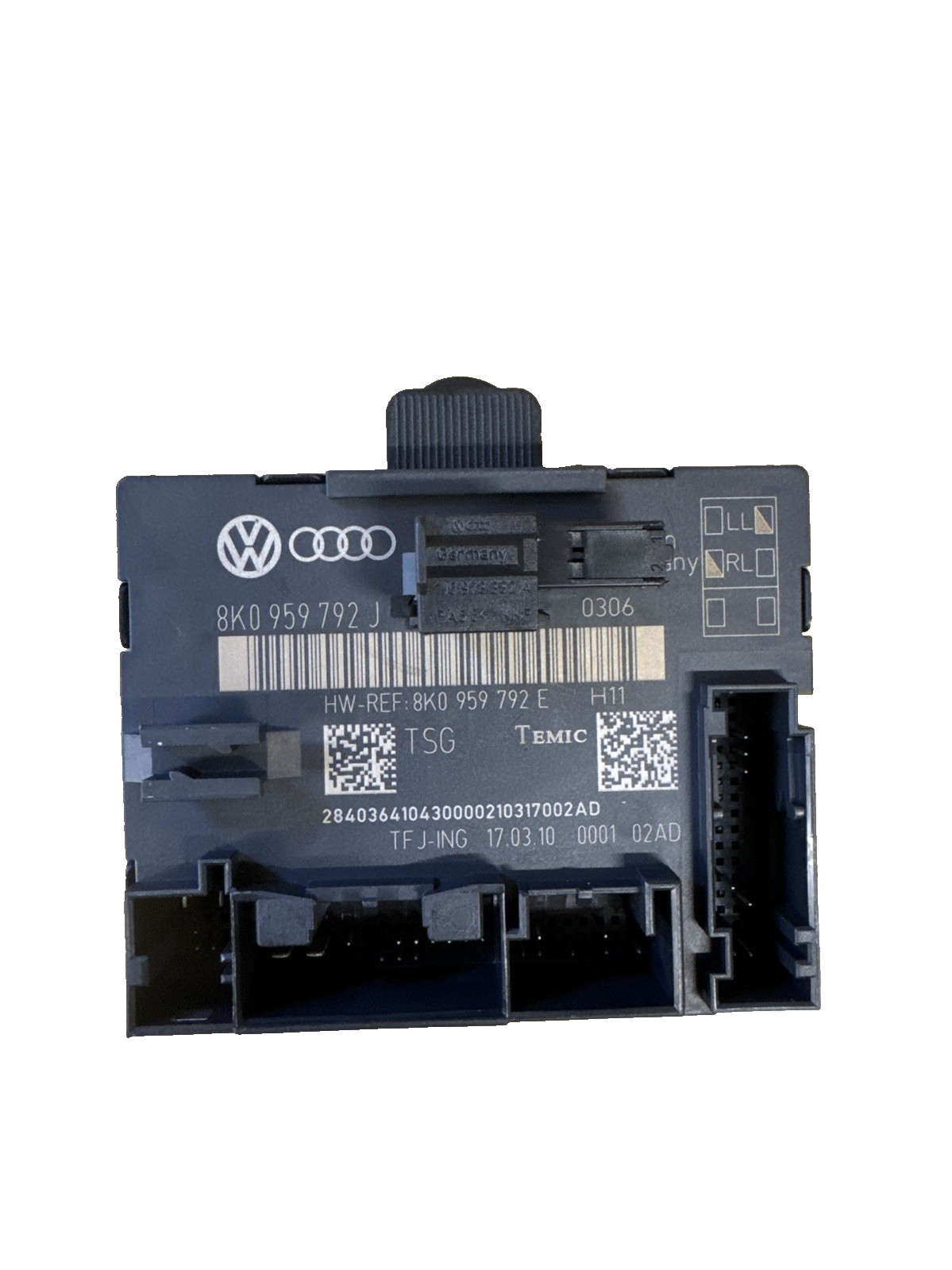 2010 AUDI A4 2.0 S LINE MK4 4DR SALOON PASSENGER SIDE DOOR MODULE 8K0959792J