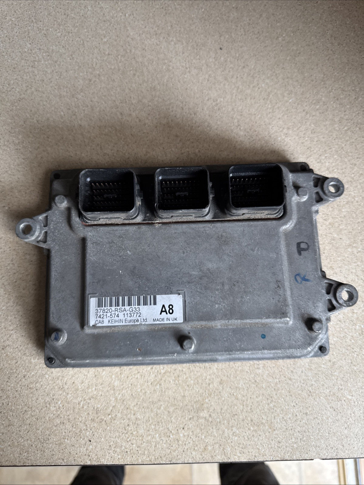 2007 HONDA CIVIC 2.2 I-CTDI MK8 5DR ENGINE CONTROL UNIT ECU 37820-RSA-G33
