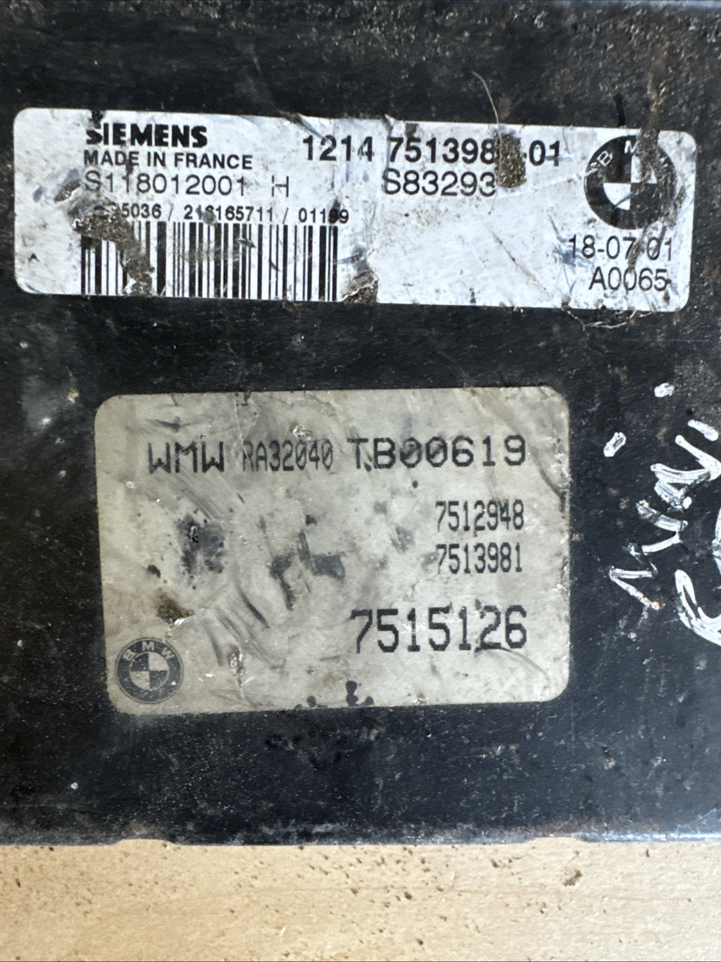 MINI HATCH 2004 1.6 PETROL Engine Control ECU S118012001