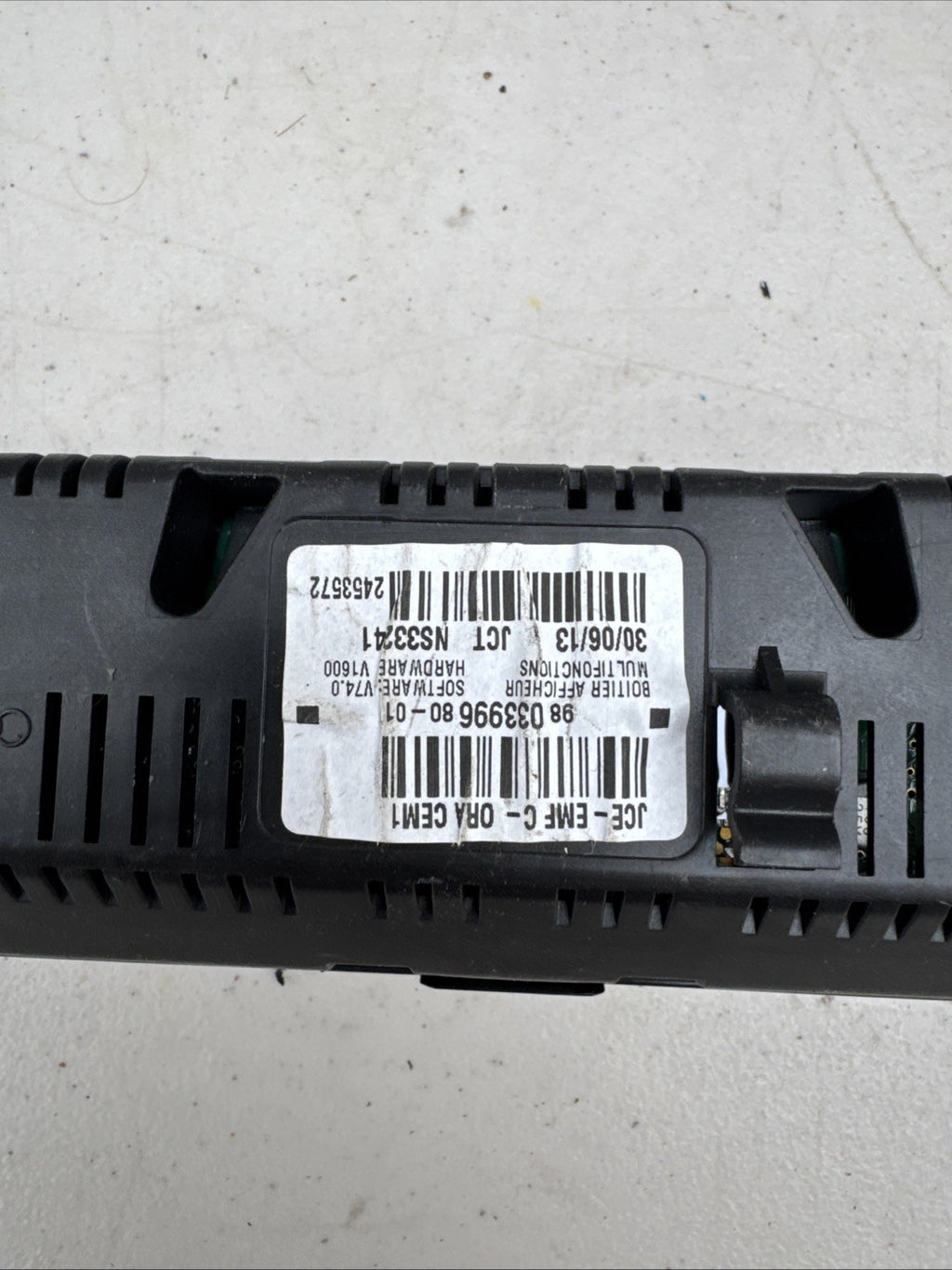 2008 PEUGEOT 207 DASHBOARD DISPLAY SCREEN 9803399680