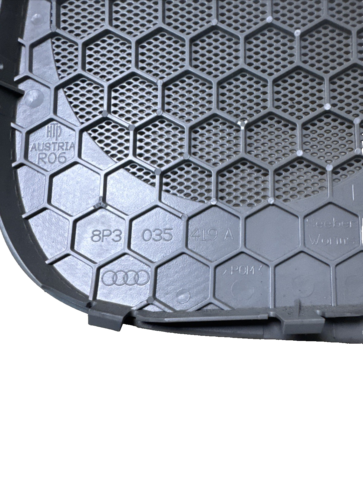 Audi A3 8P 2003 - 2012 Passenger Front Bose Door Speaker Grill Cover Grey