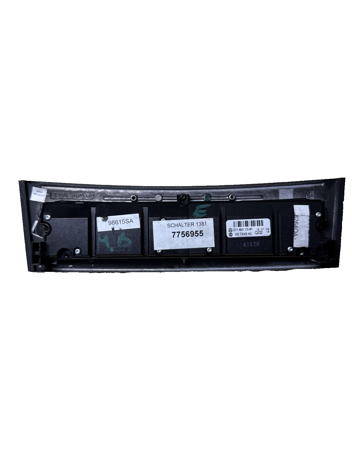 Mercedes W211 Console Switch Panel Hazard  A2118211381