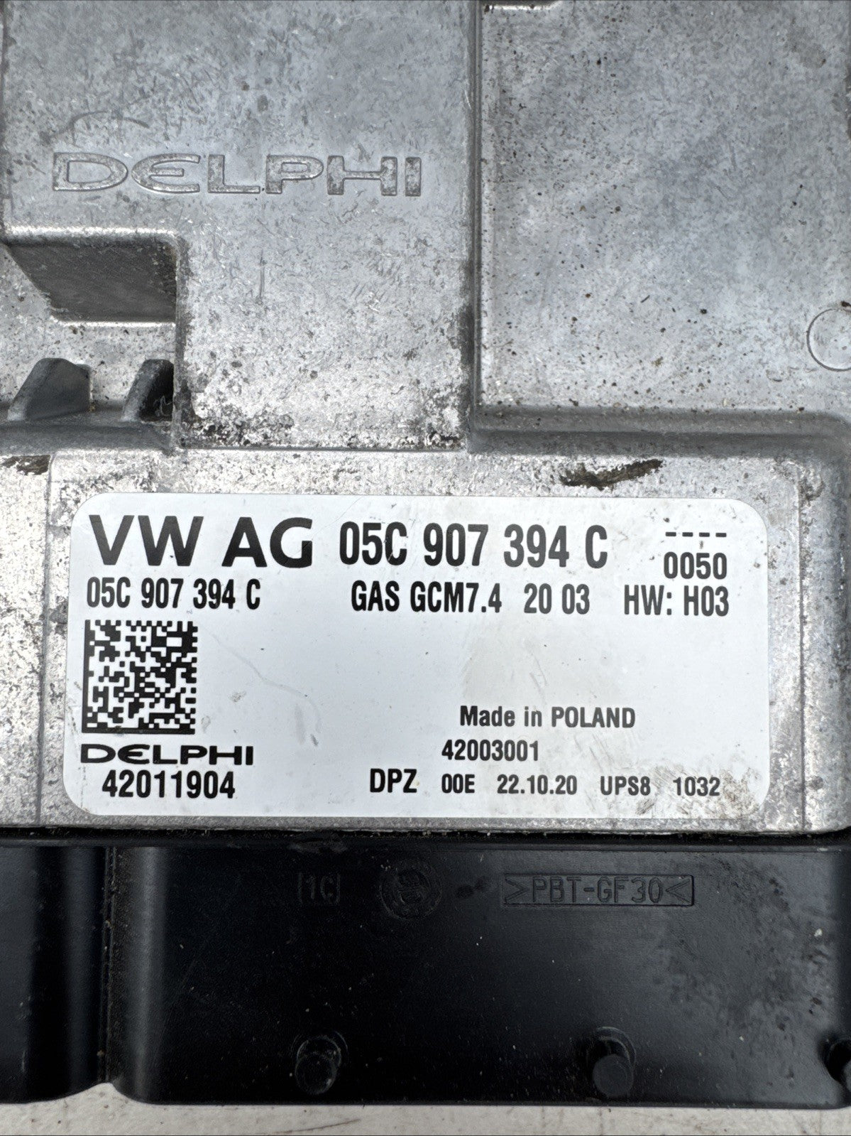 ENGINE CONTROL MODULE ECU UNIT 05C907394C 1.0 PETROL AUDI A3 MK4 8Y 2023