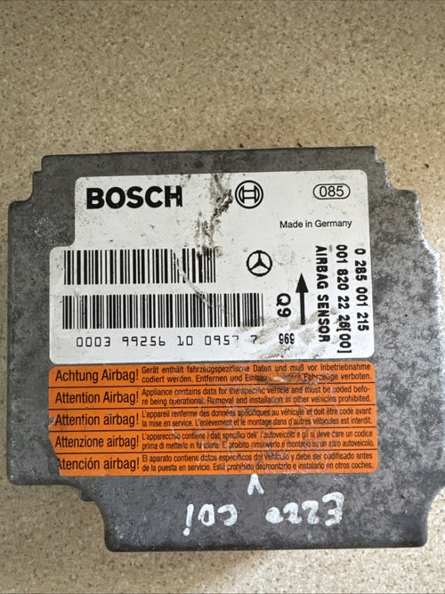 (AS) MERCEDES BENZ W220 S CLASS AIR BAG CONTROL MODULE ECU0018202226 0285001215