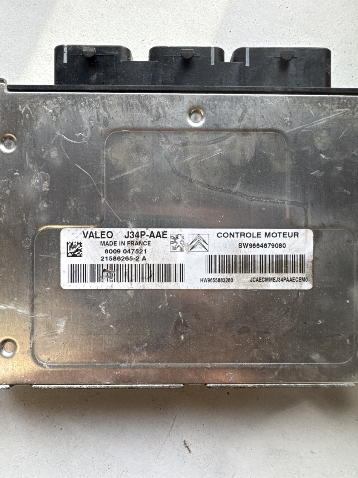 Peugeot 207 LOOK MK1 2007 PETROL 3DR ENGINE CONTROL UNIT SW9664637080