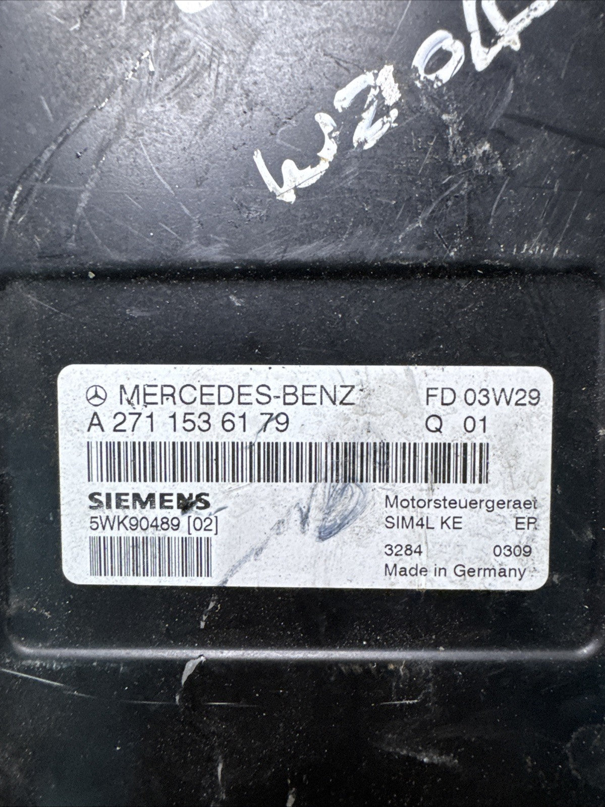 MERCEDES W203 C CLASS C180K ENGINE ECU A2711536179