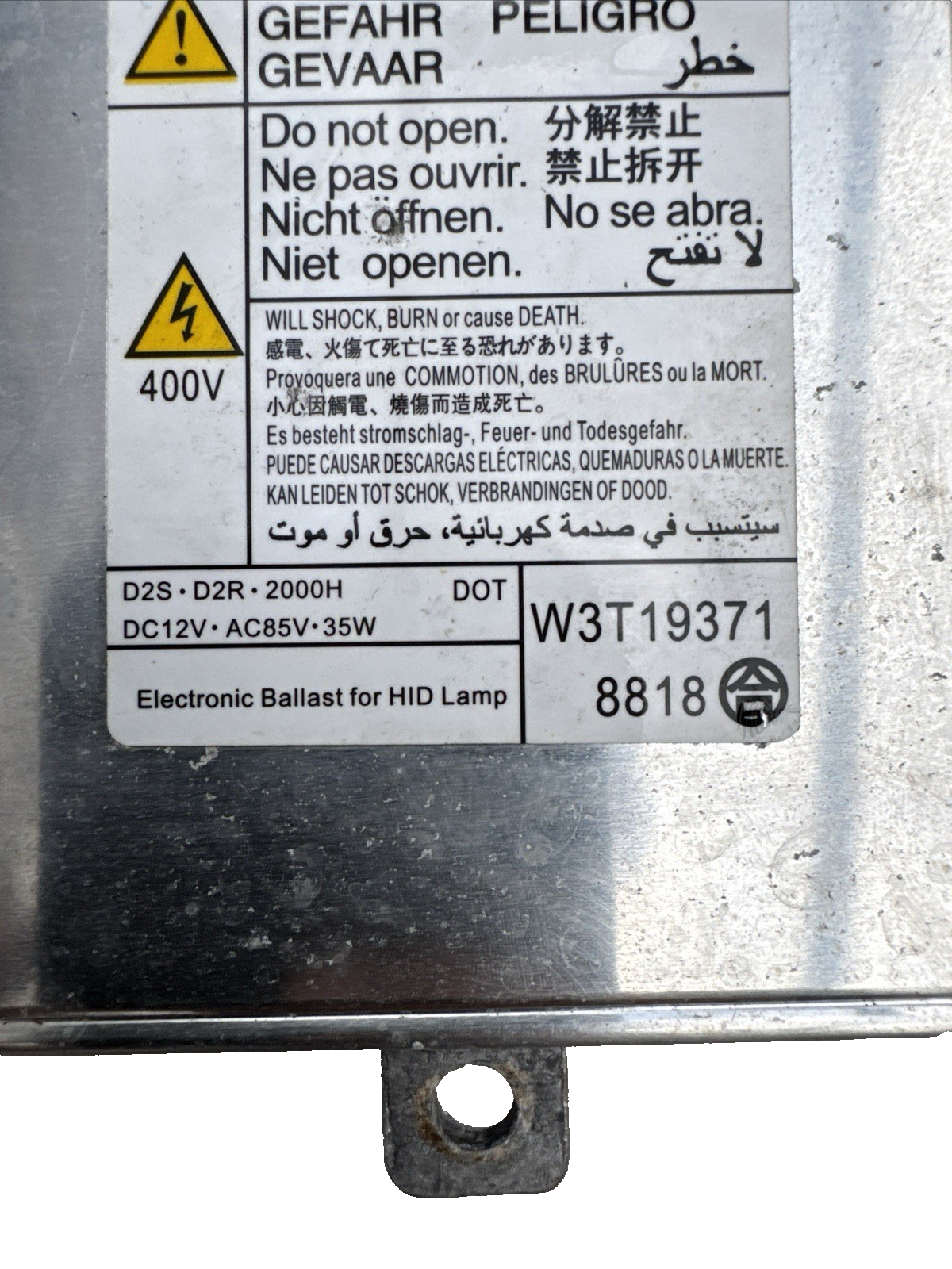 Honda Accord MK8 2.2 CDTi Xenon Headlight Ballast / Xenon Controller W3T19371