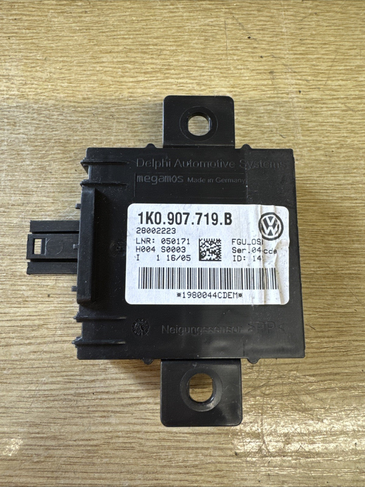 2005 VOLKSWAGEN GOLF MK5 AUDI A3 ALARM CONTROL MODULE UNIT 1K0907719B