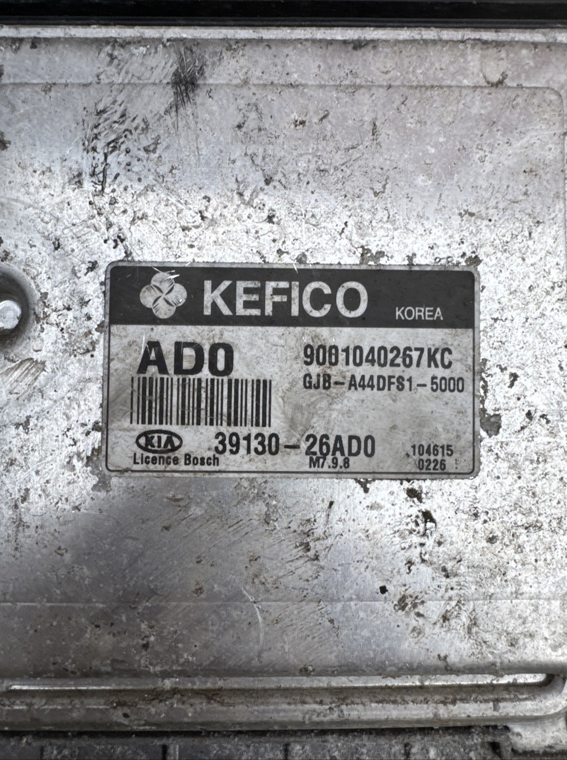 2010 KIA RIO ECU CONTROL UNIT PETROL 1400PETROL 9001040267KC