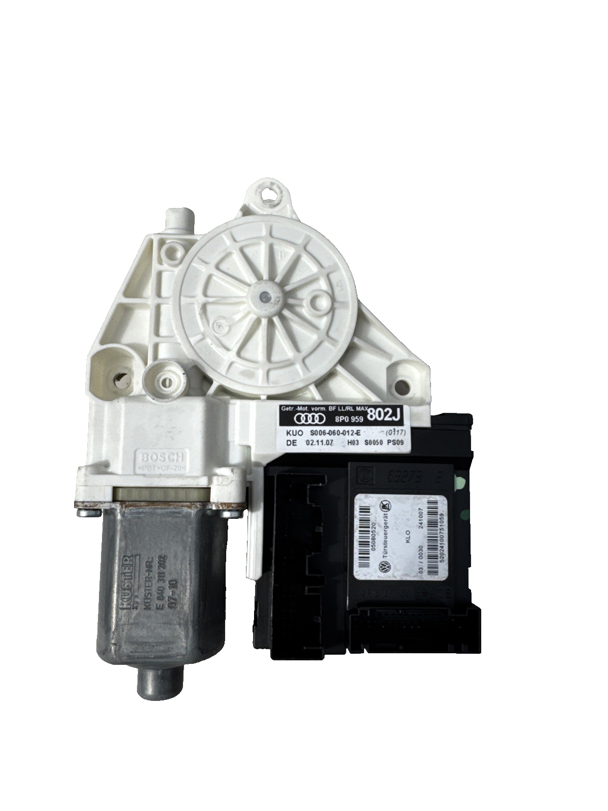2008 AUDI A3 1.9 TDI 8P BXE 5DR PASSENGER FRONT WINDOW MOTOR 8P0959802J BOSCH