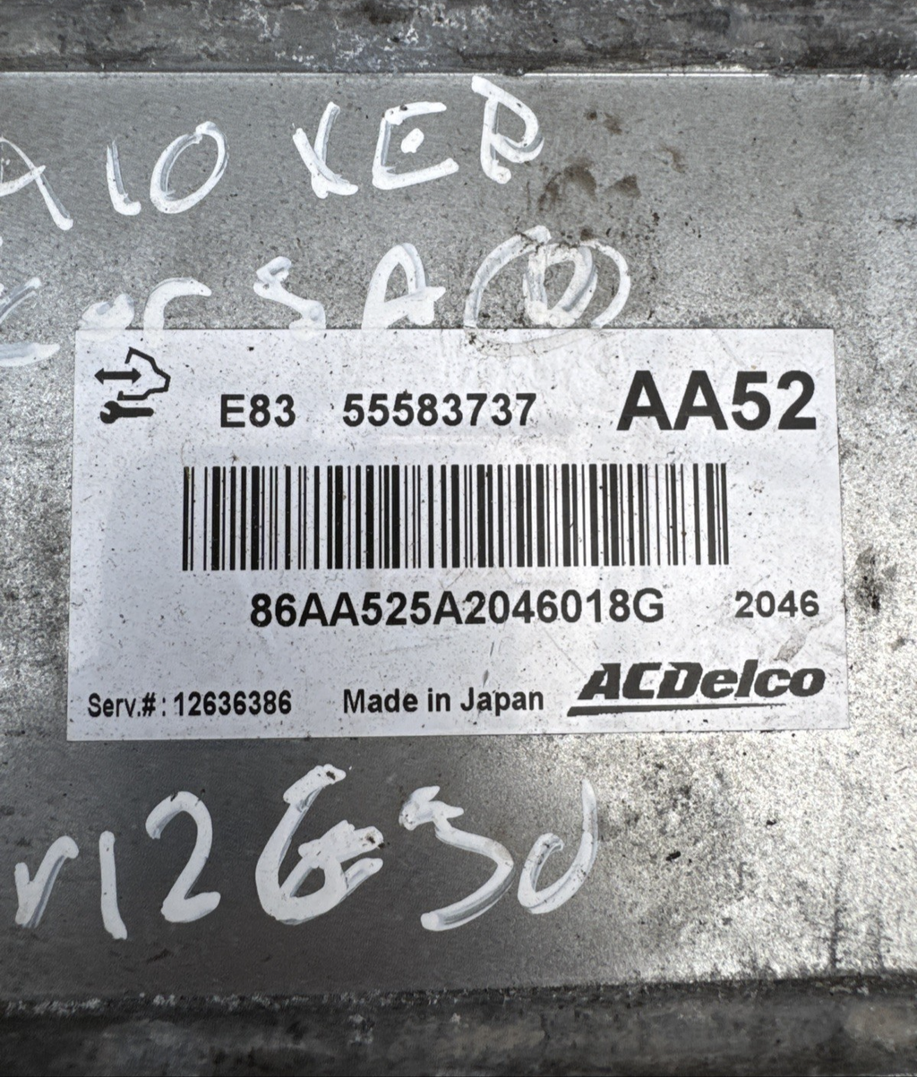 VAUXHALL CORSA 2014 ENGINE ECU 1.0 PETROL A10XEP(LDB) 12636386