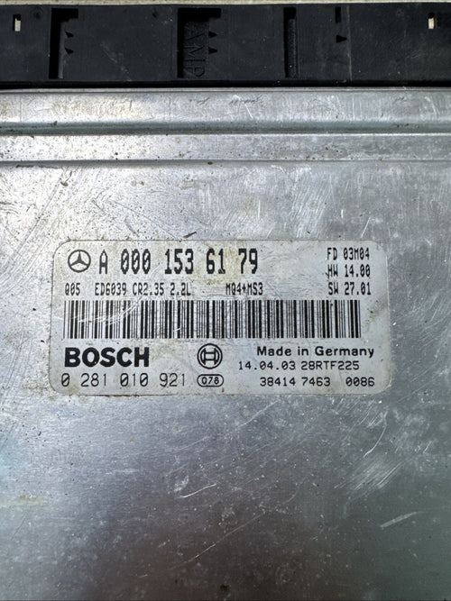 2000 - 2006 MERCEDES SPRINTER MK1 311 2.1 DIESEL ENGINE ECU COMPLETE A0001536179