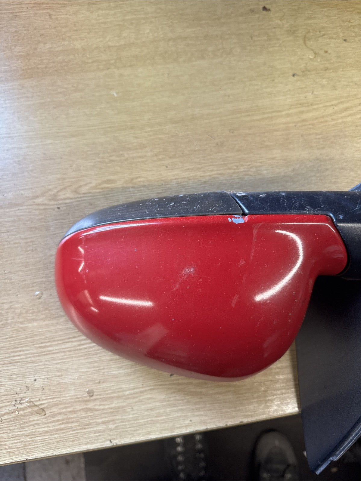 VW Golf mk5 hatchback 2005 passenger left electric door mirror RED