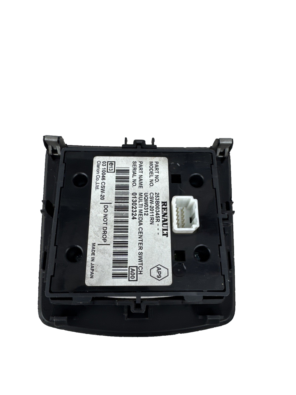 Renault Megane mk3 Multimedia Center Switch Control 253B00345R