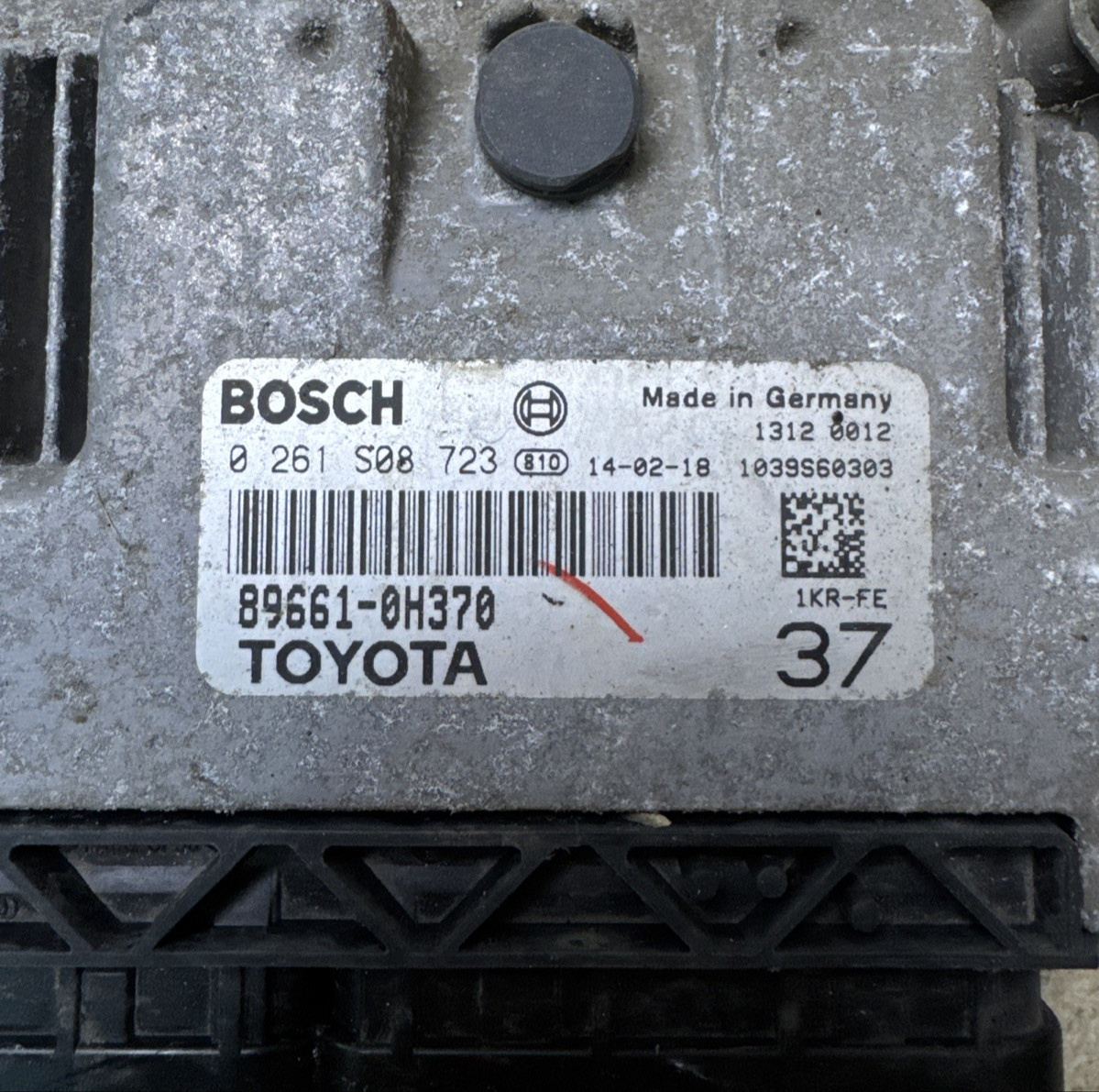 TOYOTA AYGO ECU ENGINE CONTROL UNIT 89661-0H370 / 0261S08723 / A14955-D261