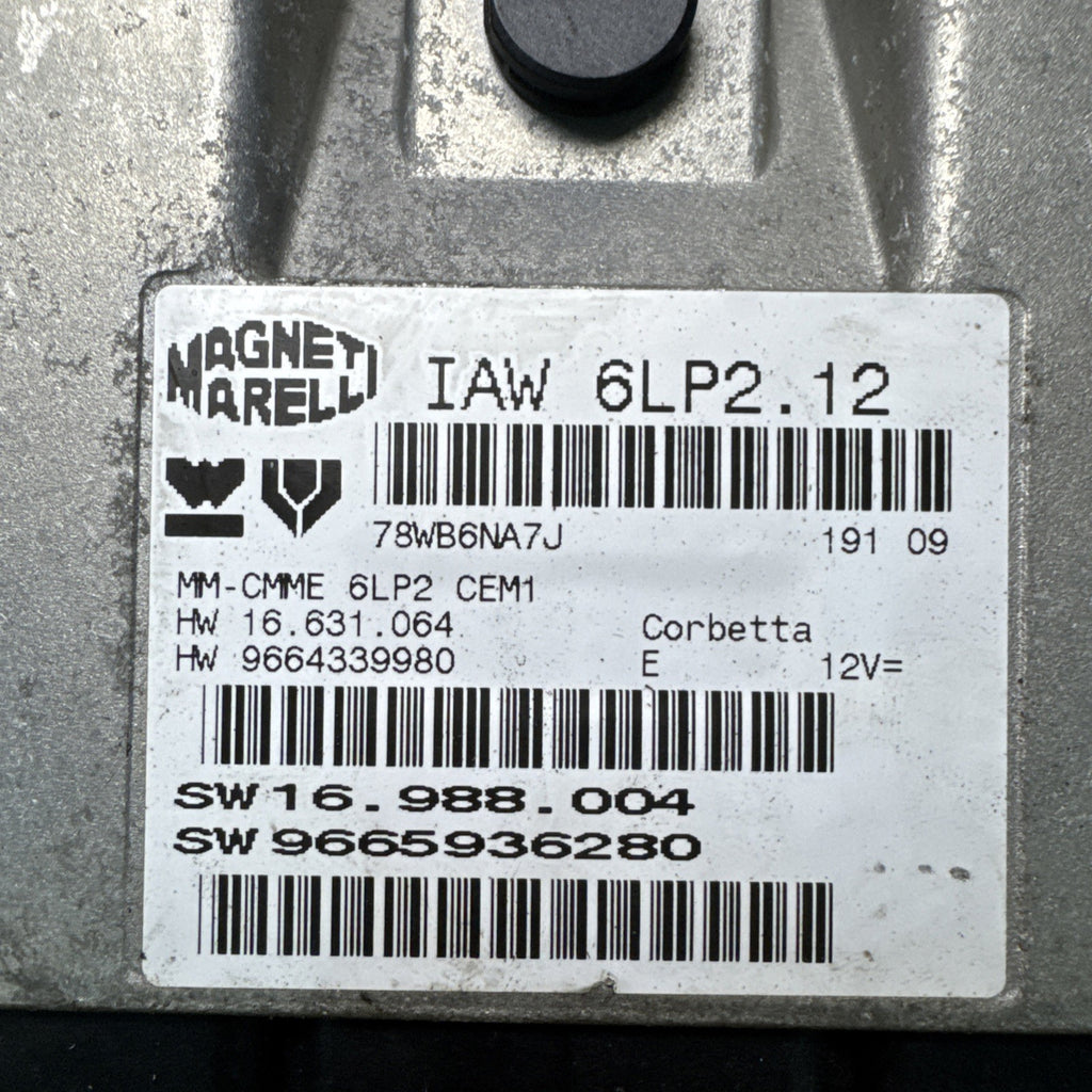 Peugeot 307, Citroen C4 Engine ECU Control Unit 9665936280 IAW6LP212 IAW6LP2.12